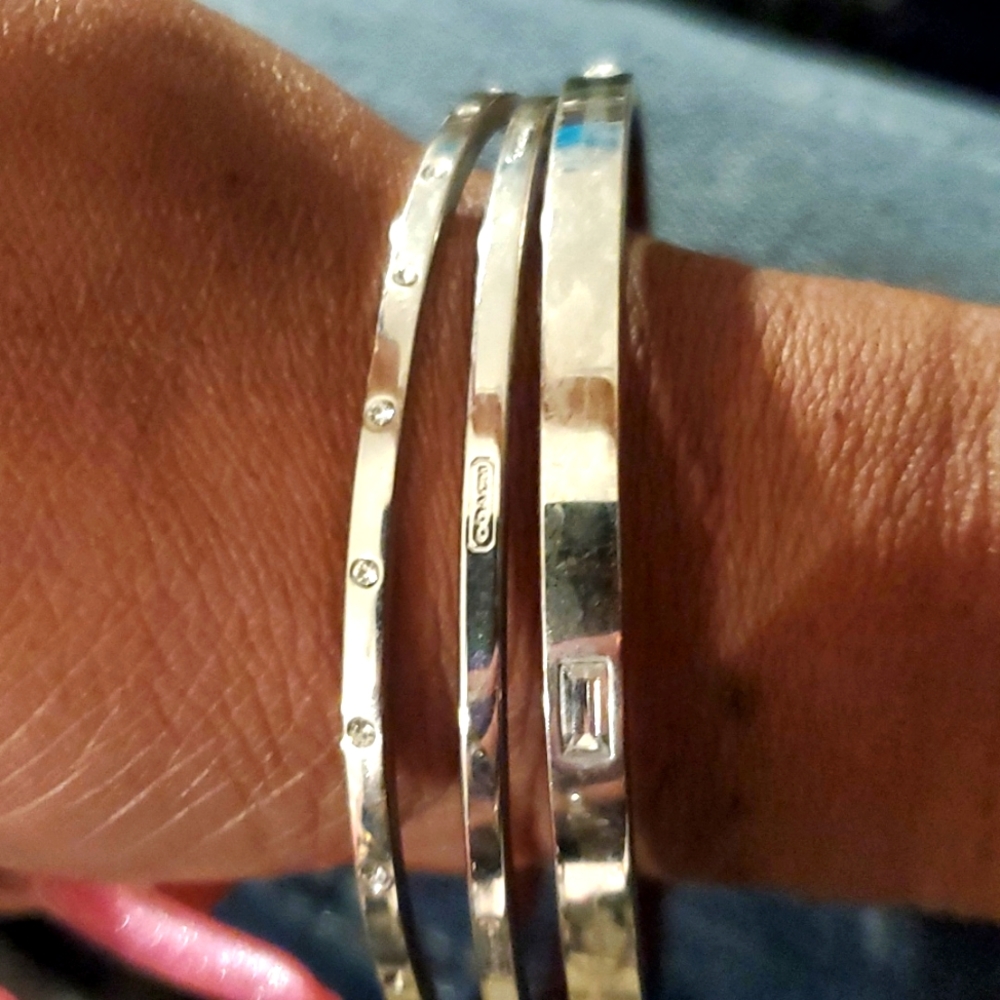 Coach 3 piece bangle set